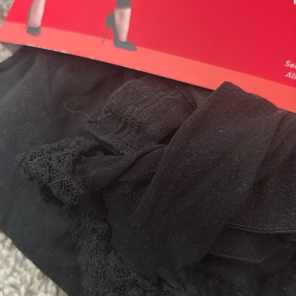 2 Pack Spanx Lace Leggings High Waisted - Picture 5 of 5